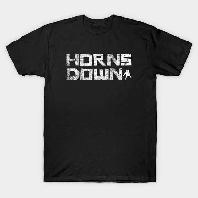 Horns Down Vintage T-Shirt by Zen Cosmos Official